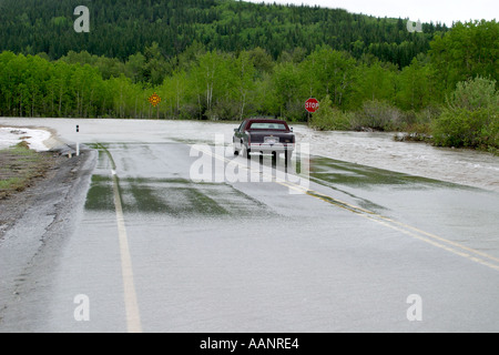 2005 Inondations dans le sud de l'Alberta Canada Banque D'Images