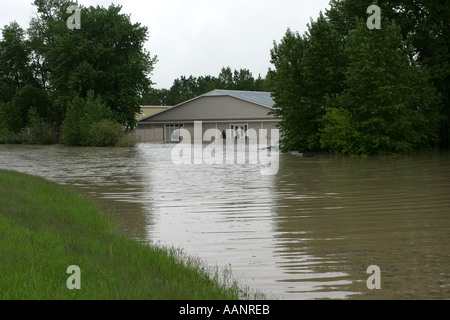 2005 Inondations dans le sud de l'Alberta Canada Banque D'Images