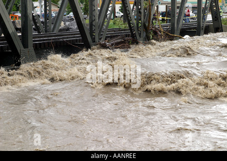 2005 Inondations dans le sud de l'Alberta Canada Banque D'Images