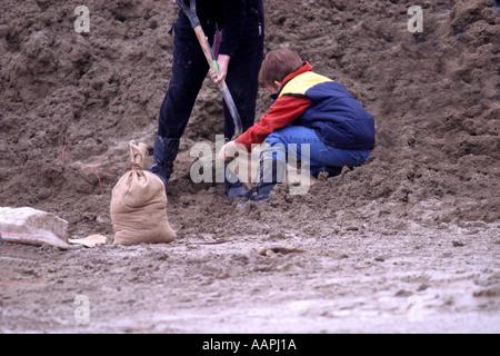 2005 Inondations dans le sud de l'Alberta Canada Banque D'Images