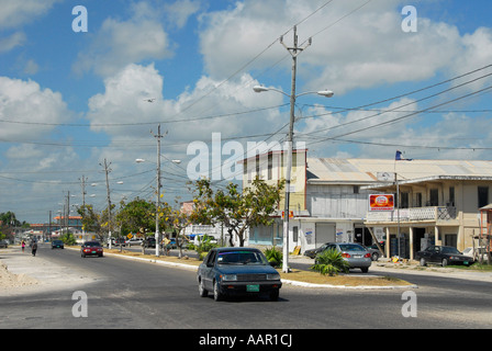 Dans la rue, district de Corozal Corozal, Belize, Amérique Centrale Banque D'Images