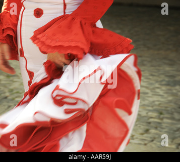 Espagne - femme en costume du festival Banque D'Images