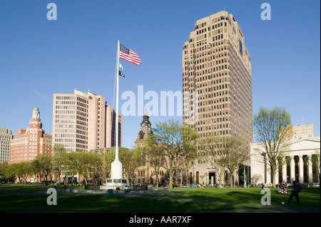 Ville de New Haven Connecticut vert Banque D'Images