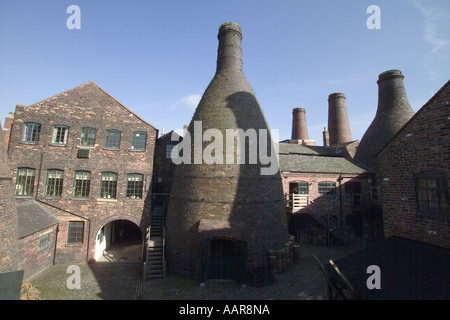 Gladstone Pottery Museum Stoke-on-Trent, Staffordshire, Angleterre,UK,GO. Banque D'Images