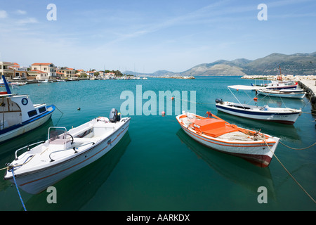 Port, Lixouri, Kefalonia, îles Ioniennes, Grèce Banque D'Images