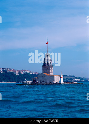 Istanbul Turquie phare la tour de Léandre la tour grecque Symbole à Istanbul Banque D'Images