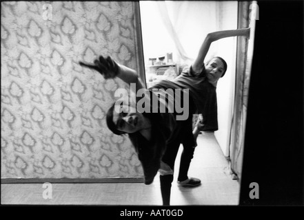 Jumeaux siamois russe masha et dasha krivoshlyapova à Moscou Banque D'Images