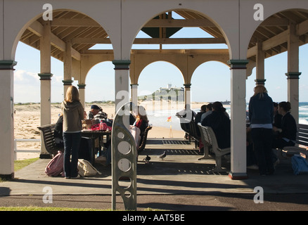 Plage de Nobbys Newcastle Australie Banque D'Images