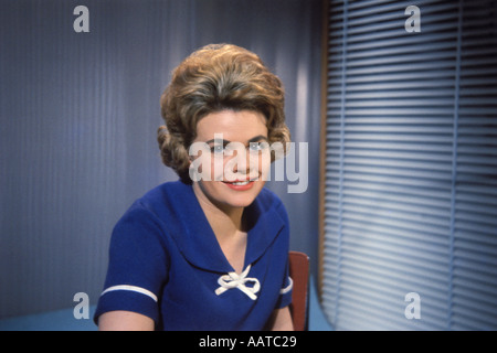 Judith Chalmers OBE BBC Television announcer écrivain présentateur photographié 14 février 1962 P.0068 Banque D'Images