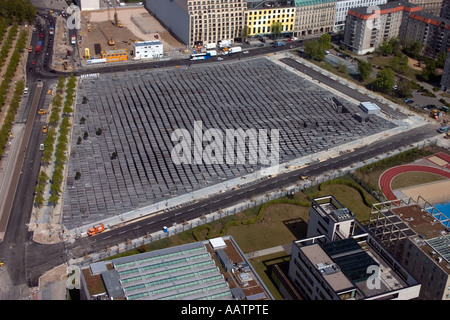 Mémorial National aux Juifs assassinés dans l'Holocauste situé dans Berlin Allemagne Banque D'Images