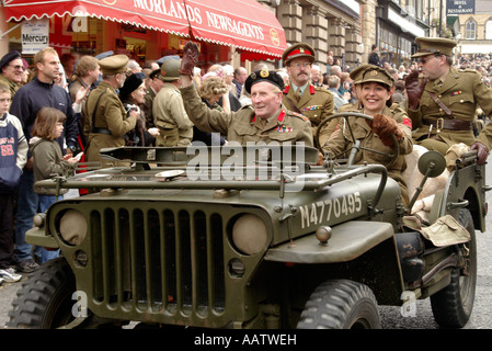 Les participants au week-end, chaque guerre Pickering thr Oct à Pickering, North Yorkshire Banque D'Images