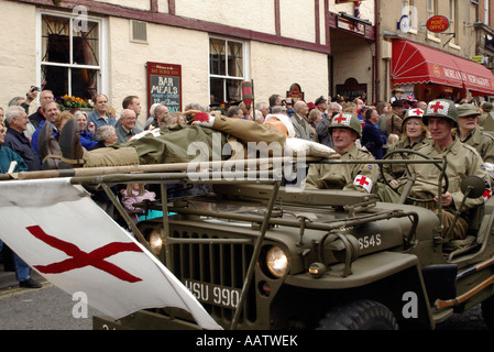 Les participants au week-end, chaque guerre Pickering thr Oct à Pickering, North Yorkshire Banque D'Images