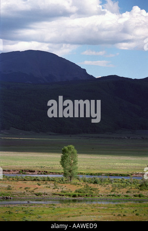 Bassin du Rio Grande Colorado près de la source du fleuve Rio Grande Banque D'Images