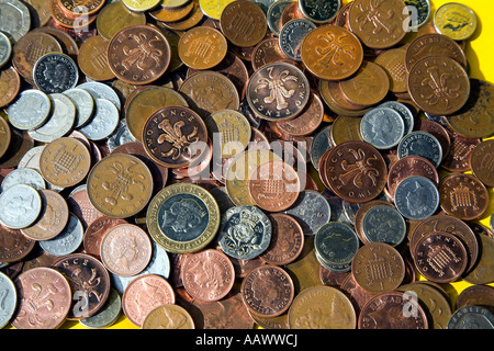 Des pièces de monnaie. Banque D'Images