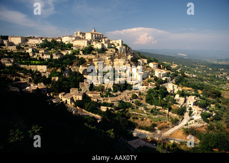 Village perché de Gordes en Provence France Banque D'Images