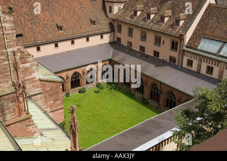 Münster Bâle Cloître Catherderal Banque D'Images