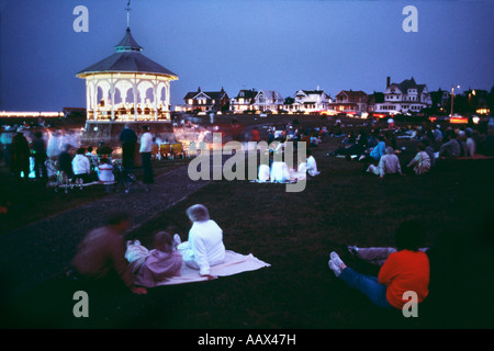 Concert au Gazebo à Oak Bluffs, Martha's Vineyard, Massachusetts Banque D'Images