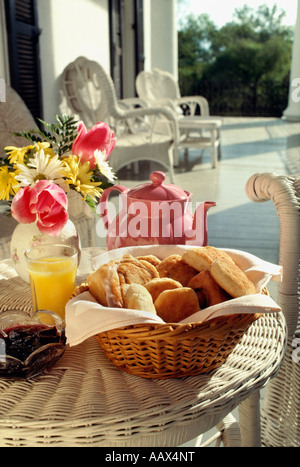 Petit-déjeuner à The Guest House Natchez Natchez MS Banque D'Images