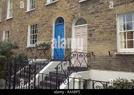 Maisons dans la fiole à pied, Hampstead, Londres, Angleterre, Royaume-Uni Banque D'Images