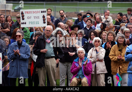 Protestation contre la guerre des États-Unis et la guerre en Irak Banque D'Images