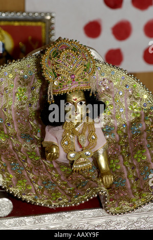 HMA70245 Le Seigneur Krishna bal gopal comme enfant à Vrindavan, Inde Banque D'Images