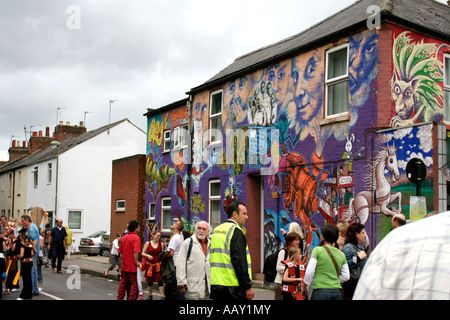 Cowley Road carnaval, Oxford, Angleterre. Célébrant la diversité culturelle Banque D'Images