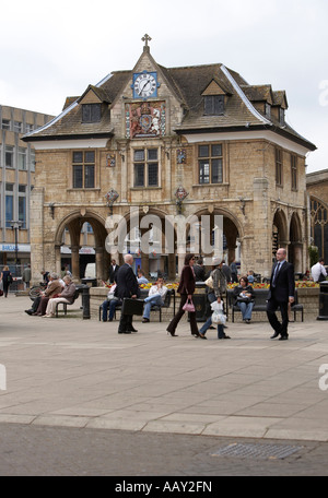 Le 17e siècle le centre-ville de Peterborough Croix de beurre Banque D'Images