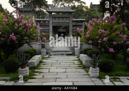 Chine Shaanxi Xian le Daqingzhen Si Grande Mosquée Gardens Banque D'Images