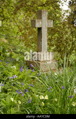 Croix de Pierre, Cornwall. Banque D'Images