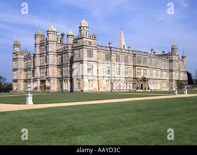 Burghley House Stately Home sur les frontières de Cambridgeshire Lincolnshire et près de la ville de Stamford Lincolnshire England UK Banque D'Images