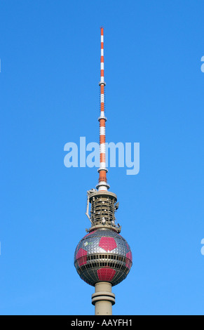 Tour de télévision de Berlin de la Coupe du monde pour la décoration Banque D'Images