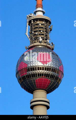 Tour de télévision de Berlin de la Coupe du monde pour la décoration Banque D'Images