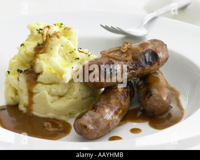 Bangers & Mash Banque D'Images