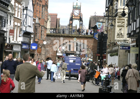 Ville de Chester England uk 2005 Banque D'Images