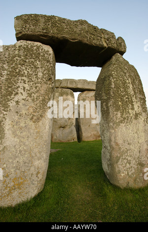 Site du patrimoine mondial de Stonehenge au coeur de Wiltshire en Angleterre Banque D'Images