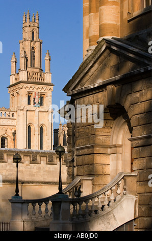 L'ensemble de l'âme et la soirée d'Oxford Bodleian Banque D'Images