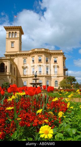 Dans les motifs de fleurs, Osborne House, East Cowes (île de Wight, Angleterre, RU, FR. Banque D'Images