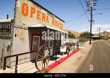 Opera House salle de banquets et d'un café sur la Butte Avenue, Randsburg, California, États-Unis (Apr 2007) Banque D'Images