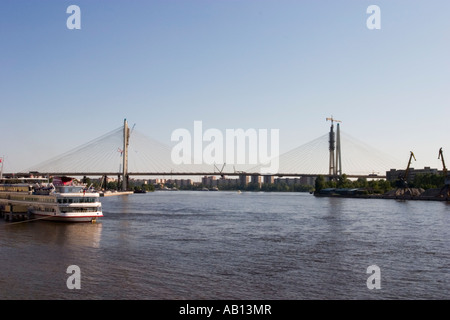 Le Grand Pont Obukhovsky St . Petersburg Russie Banque D'Images