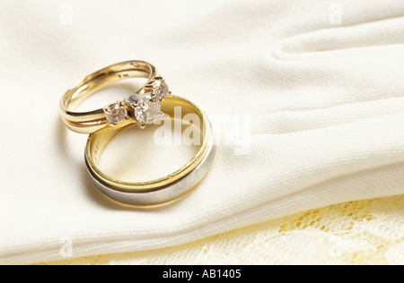 Les anneaux de mariage libre Banque D'Images