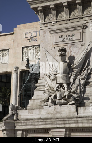 Eden Theatre de la Praca dos Restauradores, Lisbonne, Portugal Banque D'Images