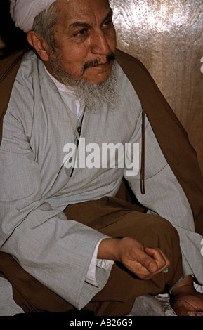 Un mollah Chiite érudit islamique de Qom en Iran Banque D'Images