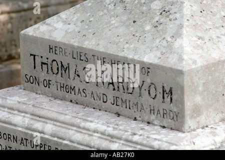 Tombe de Thomas Hardy dans Stinsford dans Dorset UK Grande-Bretagne Banque D'Images