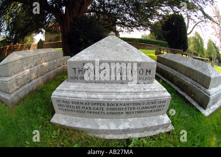 Tombe de Thomas Hardy dans Stinsford dans Dorset UK Grande-Bretagne Banque D'Images