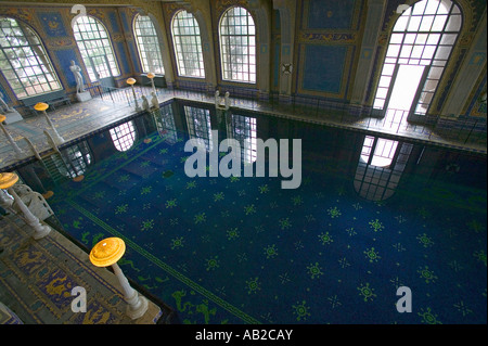 Piscine Piscine Romaine à Hearst Castle à San Simeon en Californie, où de nombreuses célébrités nager Banque D'Images
