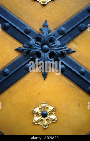 Porte avec metal détaillant Munich Allemagne Banque D'Images