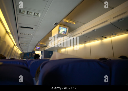 L'intérieur d'un avion Banque D'Images