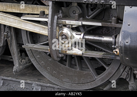 Détail de la roue sur la locomotive à Bewdley. Banque D'Images