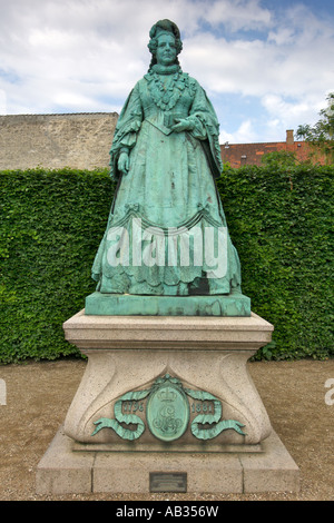 Statue de Caroline Amalie (1796-1881) qui devint reine de Danemark en 1839. Banque D'Images