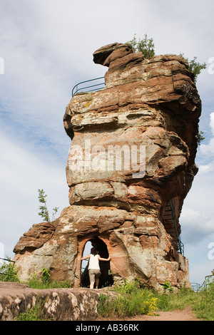 Burg Château Drachenfels près de Busenberg Dahn Rhénanie-palatinat Allemagne Juin 2007 Banque D'Images